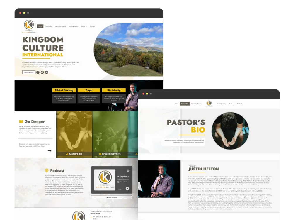 Kingdom Culture International website showcase