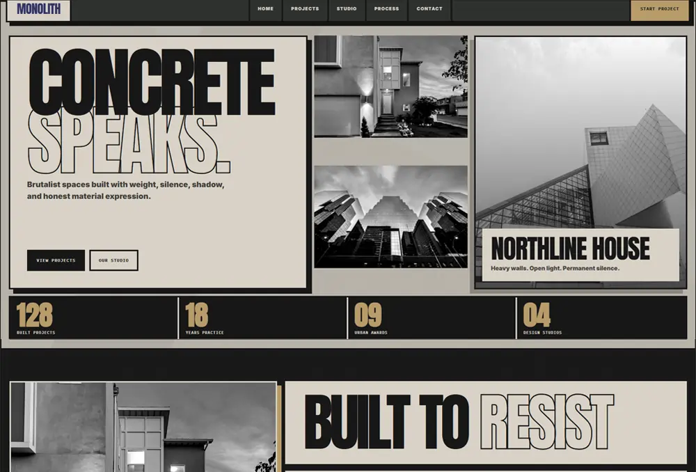 Architecture website template